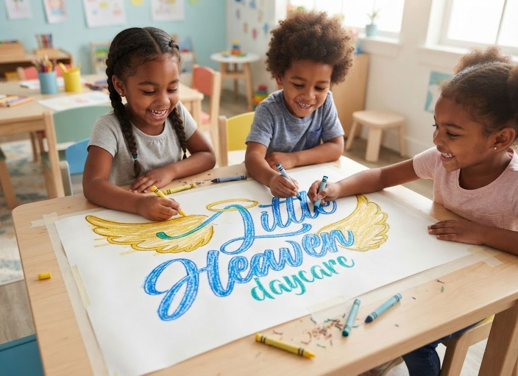 Children engaged in nurturing educational activities at Little Heaven Daycare in Corte Madera