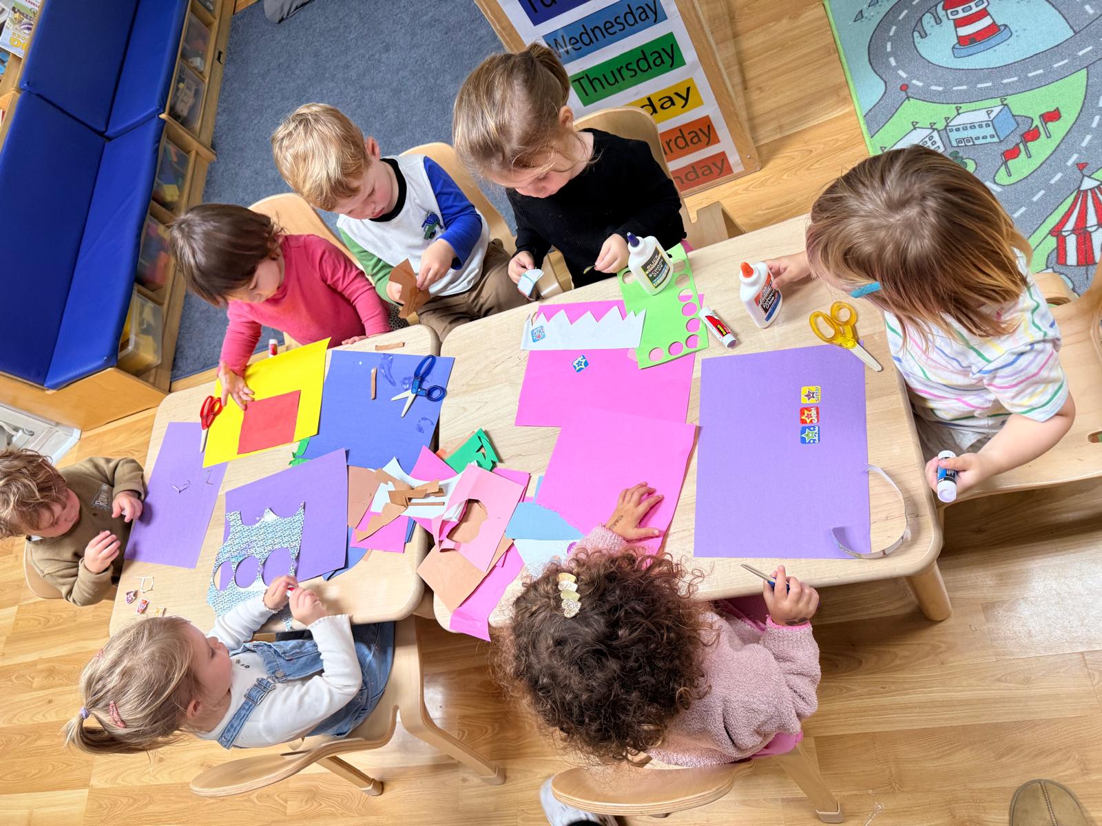 Children playing and learning at Little Heaven Daycare preschool program in Corte Madera